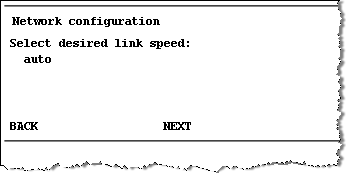 nCipher nShield Connect Network configuration screen with the Select desired link speed set to Auto